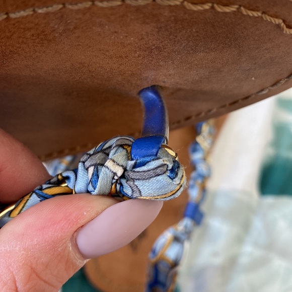 Chain print zigi soho ankle wrap sandals - Picture 4 of 9